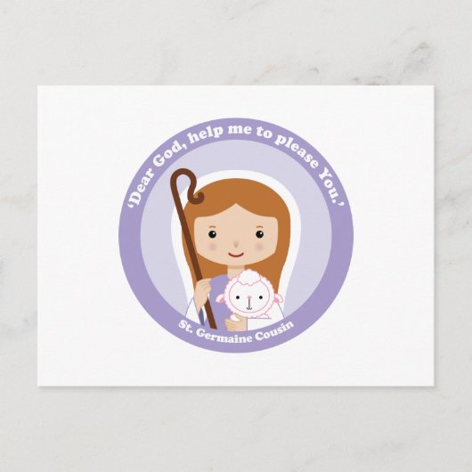 St. Germaine Cousin Briefkaart (Voorkant)