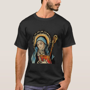 St Gertrude Patron Saint Cats Great Nivelles 1 T-shirt