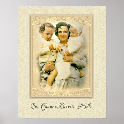 St. Gianna Beretta Molla Katholieke Moeder Poster (Voorkant)