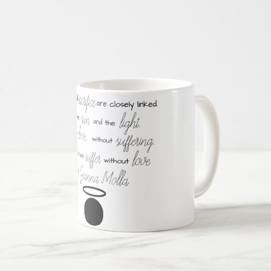 St. Gianna Molla Quote Mok (Voorkant rechts)
