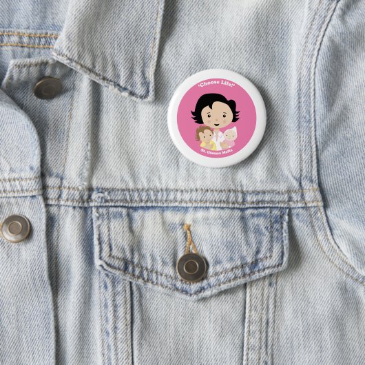St. Gianna Molla Ronde Button 5,7 Cm (In situ)