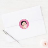 St. Gianna Molla Ronde Sticker (Envelop)