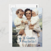 ST GIANNA PRAY VOOR ONS, BRIEFKAART (Voorkant / Achterkant)
