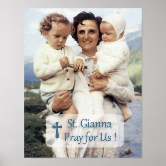 ST GIANNA PRAY VOOR ONS POSTER (Voorkant)