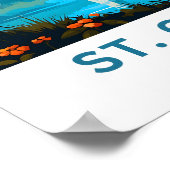 St. Gilgen Oostenrijk Reisprint Poster (Hoek)