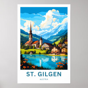 St. Gilgen Oostenrijk Reisprint Poster