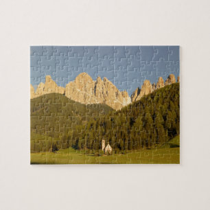 St Giovanni, Val di Funes, Dolomieten, Italië Legpuzzel