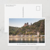 St. Goarshausen - Burg Katz Briefkaart (Voorkant / Achterkant)