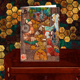 St Gobnait Drives Off a Cattle Raiders with Bees Kaart