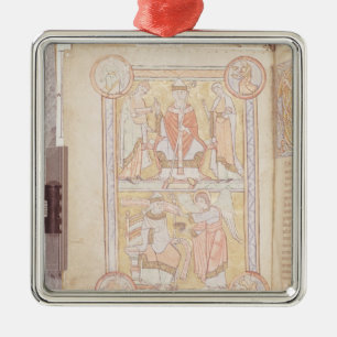 St. Gregory de Grote 2 Metalen Ornament