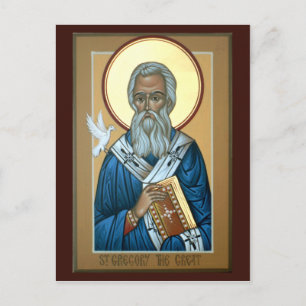 St. Gregory de Grote Prayer Card Briefkaart