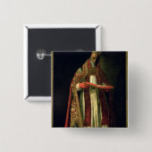 St. Gregory de Grote Vierkante Button 5,1 Cm (Voorkant /achterkant)