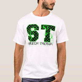St groene en zwarte stippen t-shirt