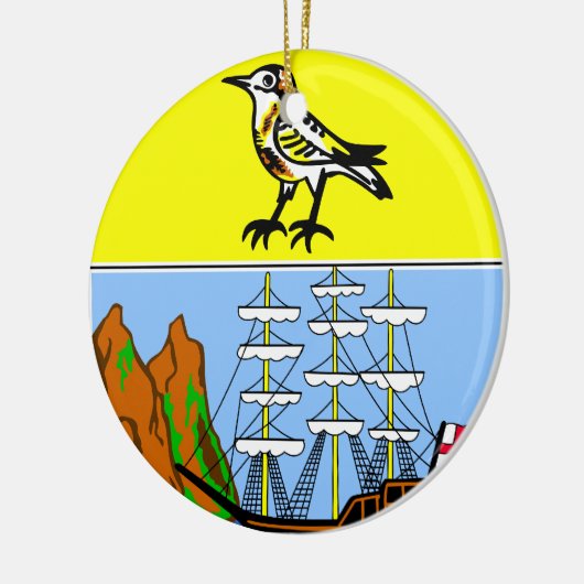 ST. HELENA*, Zuid-Atlantische kerstversiering Keramisch Ornament (Links)