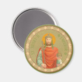 St. Henry II, keizer (BBS 10) Round Magneet (Voorkant / Achterkant)