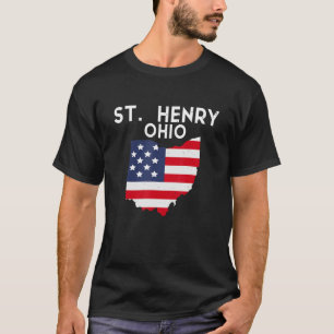 St. Henry Ohio USA State America Travel Ohioan T-shirt