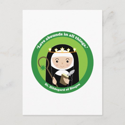 St. Hildegard Briefkaart (Voorkant)