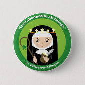 St. Hildegard Ronde Button 5,7 Cm (Voorkant)