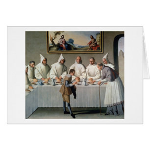 St Hugh de Cluny (1024-1109) dans le réfectoire de