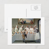 St. Hugh of Cluny (1024-1109) in de fabriek van Briefkaart (Voorkant / Achterkant)