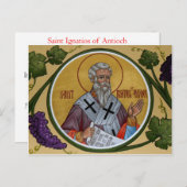 St. Ignatios of Antioch Prayer Card Briefkaart (Voorkant / Achterkant)
