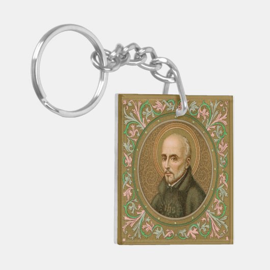 St. Ignatius Loyola (BK 050; motto in het Engels) Sleutelhanger (Voorkant Links)