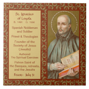 St. Ignatius Loyola (JM 27; Bio) keramische Tegel Tegeltje