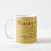 St. Ignatius Loyola (JM 27; Citation) Mug de café (Gauche)