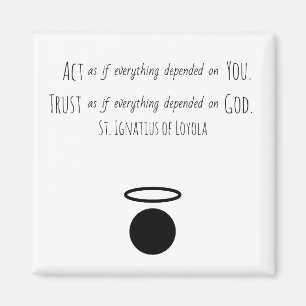 St. Ignatius of Loyola Quote Magnet Magneet