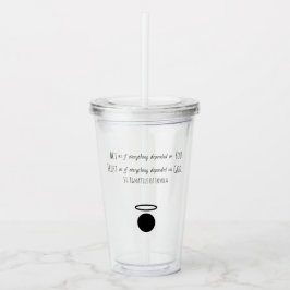 St. Ignatius van Loyola Quote Tumbler Acryl Drinkbeker