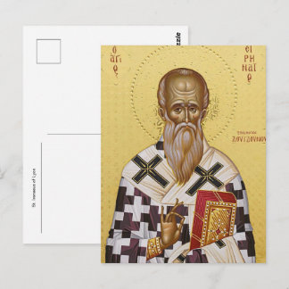 St. Irenaeus van Lyon Orthodoxe Christelijke Icoon Briefkaart