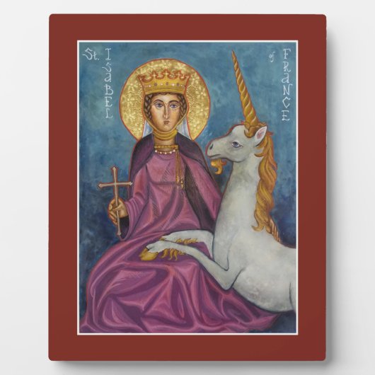 St. Isabel of France Icon Plaque Fotoplaat (Voorkant)