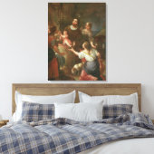 St. Isidore en het wonder bij de Well Canvas Afdruk (Insitu (Slaapkamer))