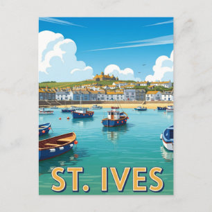 St. Ives Cornwall Engeland Reizen Briefkaart