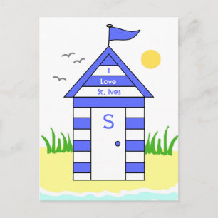 St. Ives Strandhut Postkaart