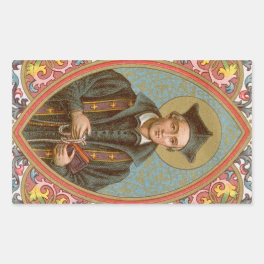 St. Ivo van Kermartin (BK 015) Rechthoekige Sticker (Voorkant)