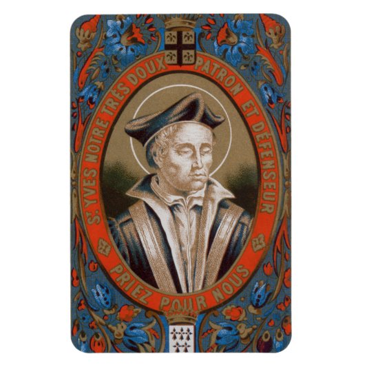 St. Ivo van Kermartin (M 005) Magneet (Verticaal)