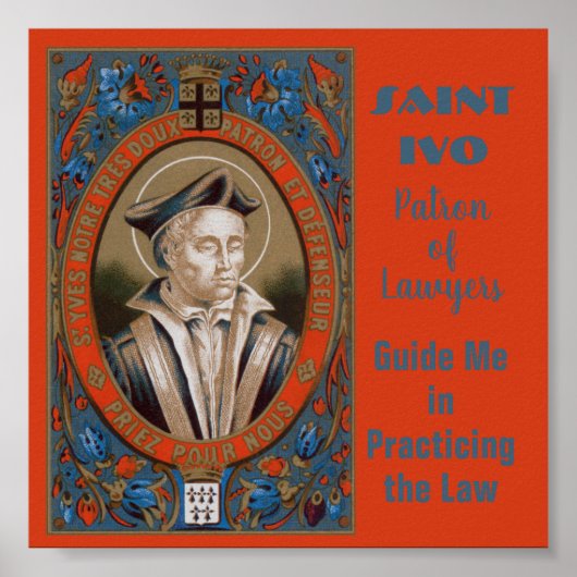 St. Ivo van Kermartin (M 005) Poster (Voorkant)