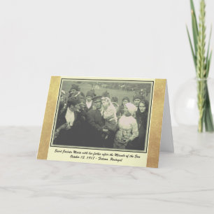 St. Jacinta Marto Fatima Miracle van de Zon Kaart