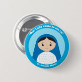 St. Jacinta Marto Ronde Button 5,7 Cm (Voorkant /achterkant)