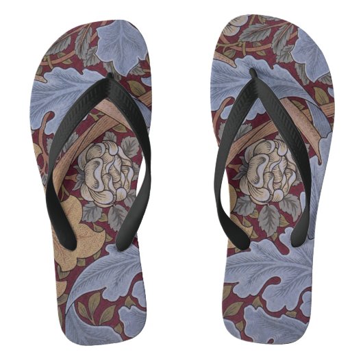 St. James Acanthus Leaf-patroon van William Morris Teenslippers (Voetbed)