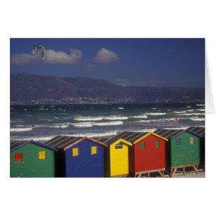 St. James Bay-badhuisjes, nabij Kaapstad,