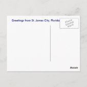 St. James City, Florida Nautical Chart Briefkaart (Achterkant)