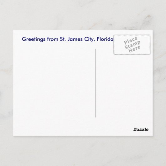 St. James City, Florida Nautical Chart Briefkaart (Achterkant)