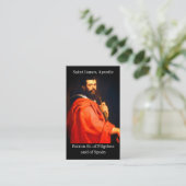 St. James de Apostel Novena Prayer Kaart Contactkaartje (Staand voorkant)