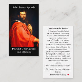St. James de Apostel Novena Prayer Kaart Contactkaartje
