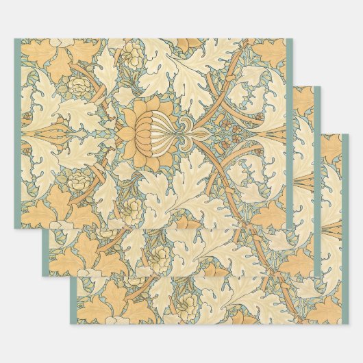 St. James door William Morris, Acanthus vertrekt Inpakpapier Vel (Set)
