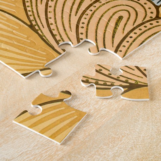 St James Pattern (door William Morris) Legpuzzel (Zijkant)