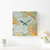 St James Pattern (door William Morris) Vierkante Klok (Huis)