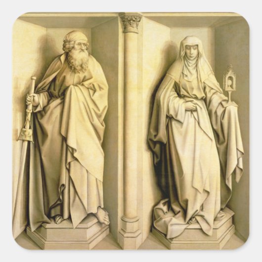St. James the Great and St. Clare Vierkante Sticker (Voorkant)